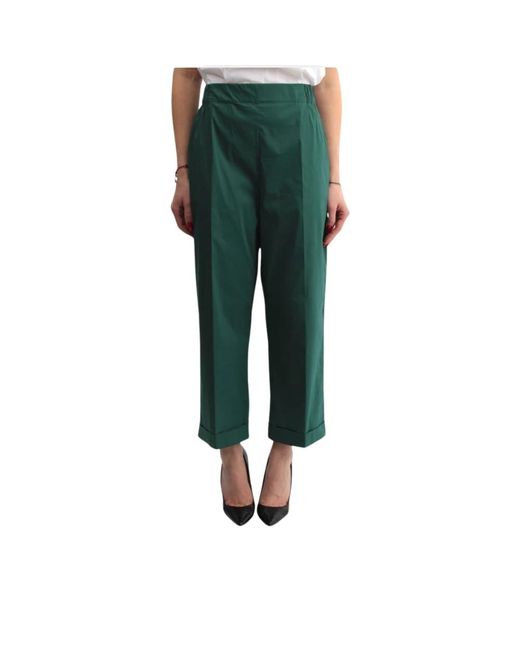 Pantalones verdes ajuste cómodo cintura elástica Liviana Conti de color Green