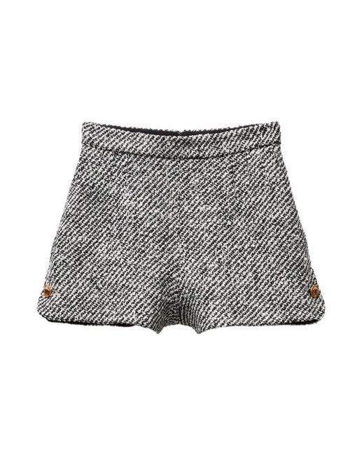 Versace Gray Short Shorts