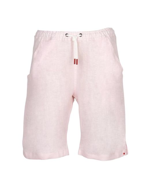 Kiton Pink Casual Shorts for men