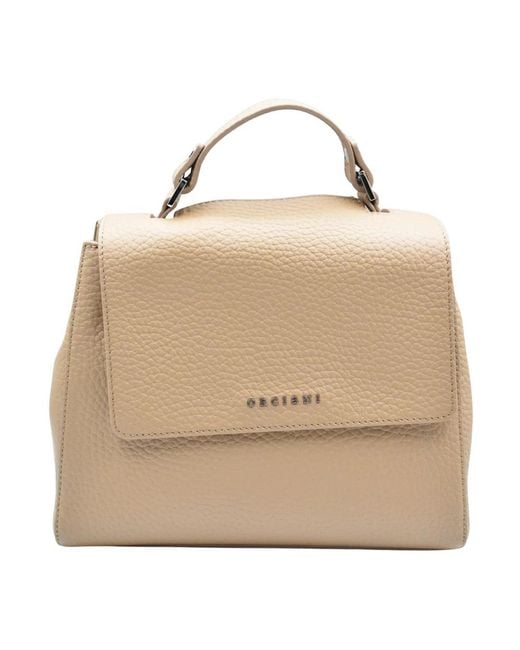 Handbags di Orciani in Natural