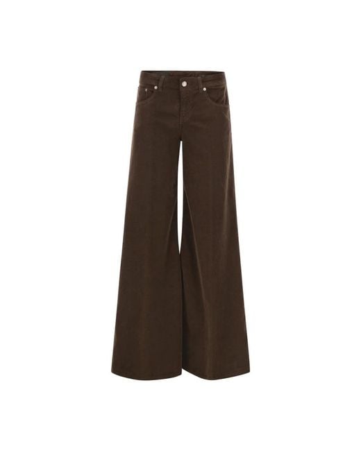 Dondup Brown Wide Jeans