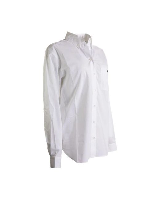 Coperni Overhemden ,Wit ,Katoen Boyfriend Button-Down Shirt in het White