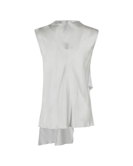 Sleeveless Tops Antonelli de color Gray