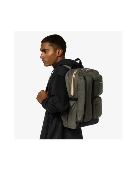 K-Way Gray Backpacks for men