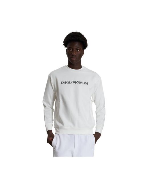 Emporio Armani White Sweatshirts for men