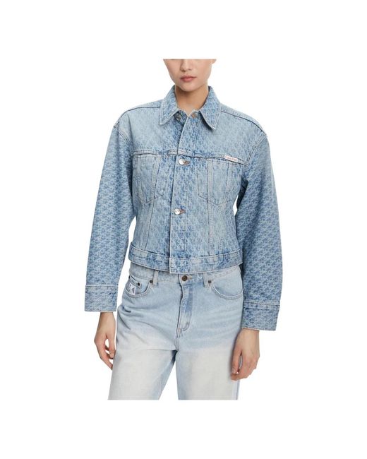 Denim Jackets Calvin Klein de color Blue