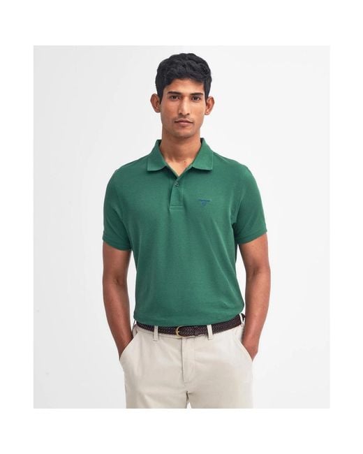 Barbour Green Polo Shirts for men