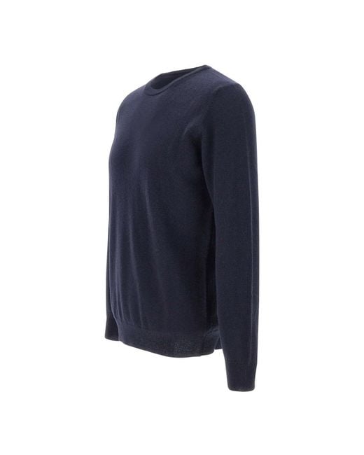 Kangra Blue Round-Neck Knitwear for men