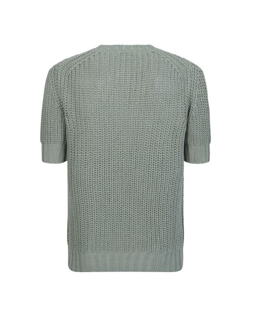 Dell'Oglio Gray Round-Neck Knitwear for men