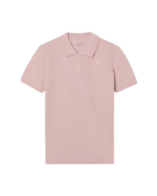 Silbon Pink Polo Shirts for men