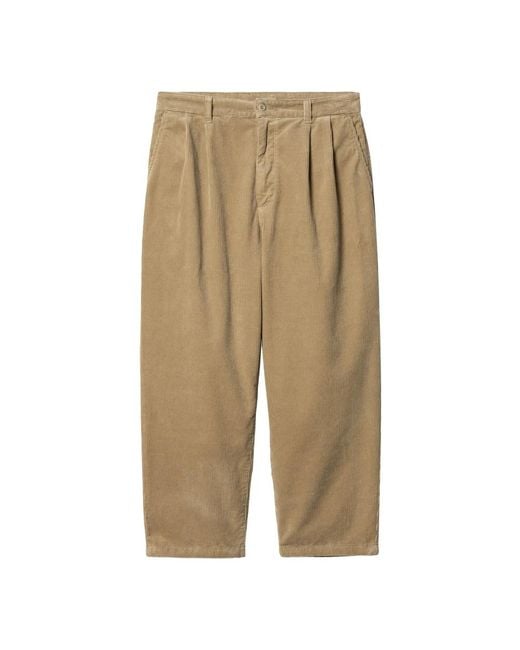 Carhartt Natural Corduroy Pleated Pants for men
