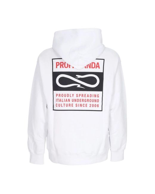 Propaganda Hoodies & Sweatvesten ,Wit ,Katoen Klassieke Lichtgewicht Hoodie Wit in het White voor heren