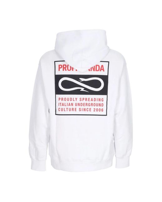 Propaganda Hoodies & Sweatvesten ,Wit ,Katoen Klassieke Lichtgewicht Hoodie Wit in het White voor heren