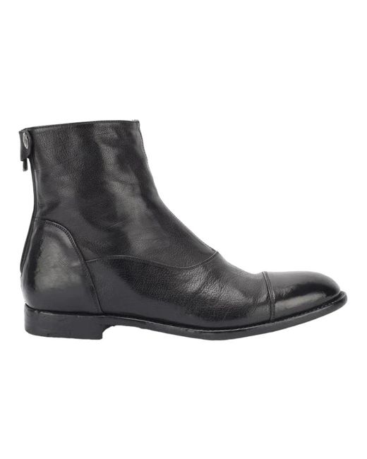 Alberto Fasciani Black Ankle Boots for men
