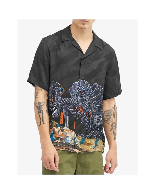 Maharishi Black Short Sleeve Shirts for men
