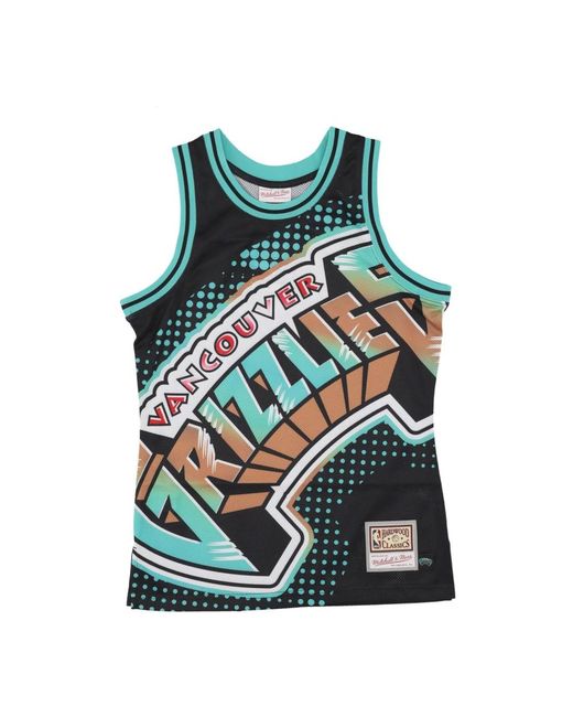 Mitchell & Ness Fitness ,Veelkleurig ,Polyester Nba Big Face 7.0 Tank Top in het Green voor heren