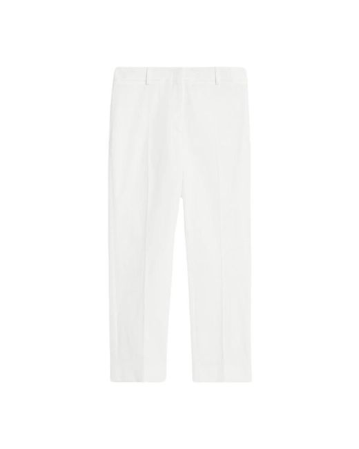Weekend by Maxmara White Straight Trousers