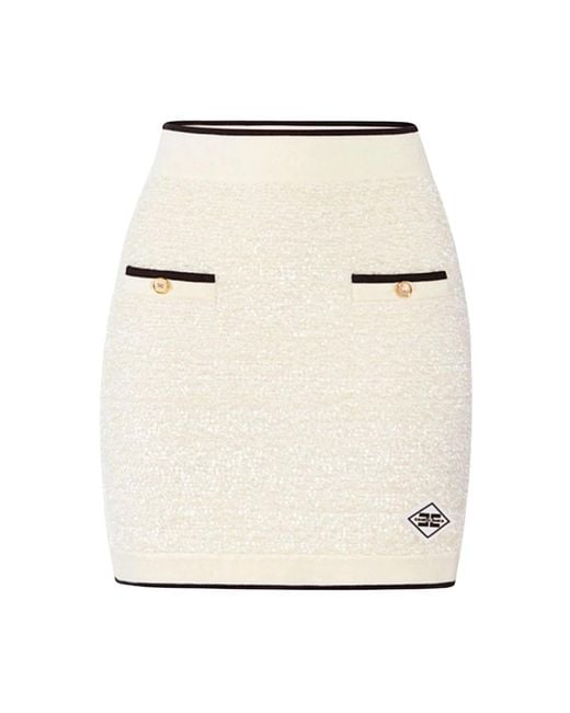 Elisabetta Franchi Natural Short Skirts
