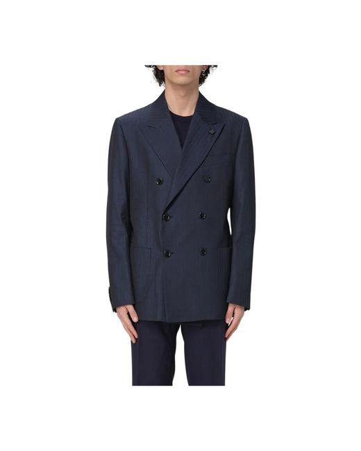 Lardini Blue Blazers for men