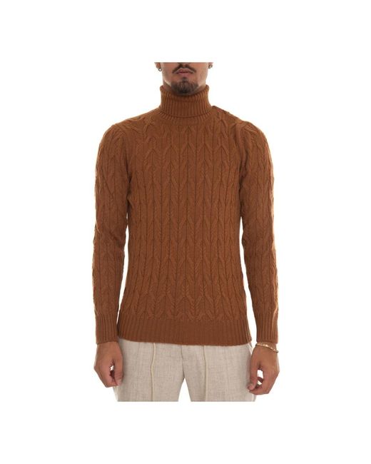 Gran Sasso Brown Turtlenecks for men