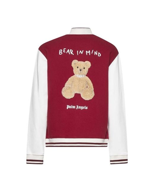 Palm Angels Bear Patch Jas in het Red voor heren