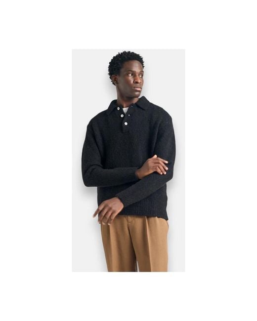 Norse Projects Black Round-Neck Knitwear for men