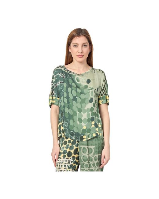 ALESSIA SANTI T-Shirt Met Dierenprint in het Green