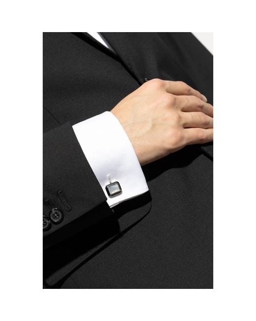Cufflinks & Tie Clips di Lanvin in Metallic da Uomo