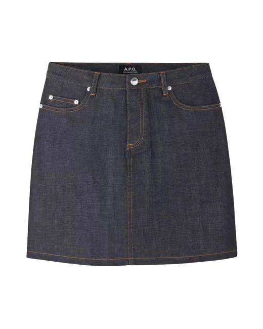 A.P.C. Standard Skirt in het Blue