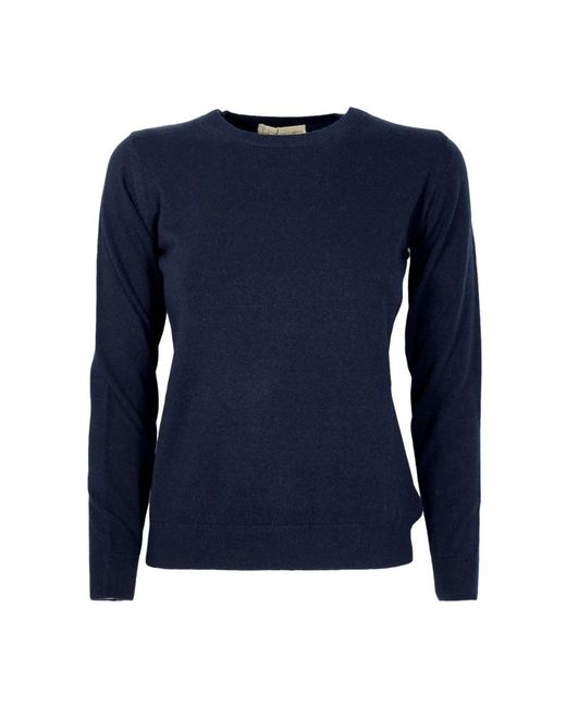 Cashmere Company Blue Round-Neck Knitwear