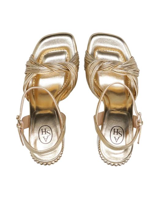 High Heel Sandals Ash en coloris Metallic