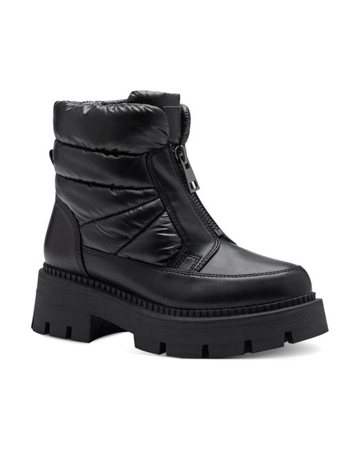 Tamaris Black Ankle Boots
