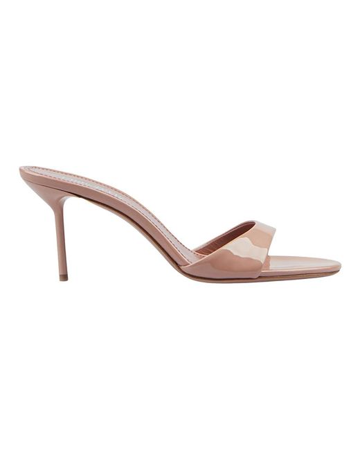 Paris Texas Pink Heeled Mules