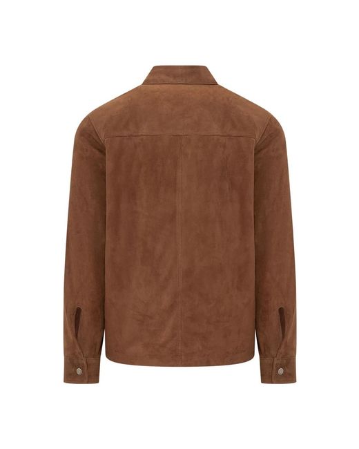 Leather Jackets Giocasta de hombre de color Brown