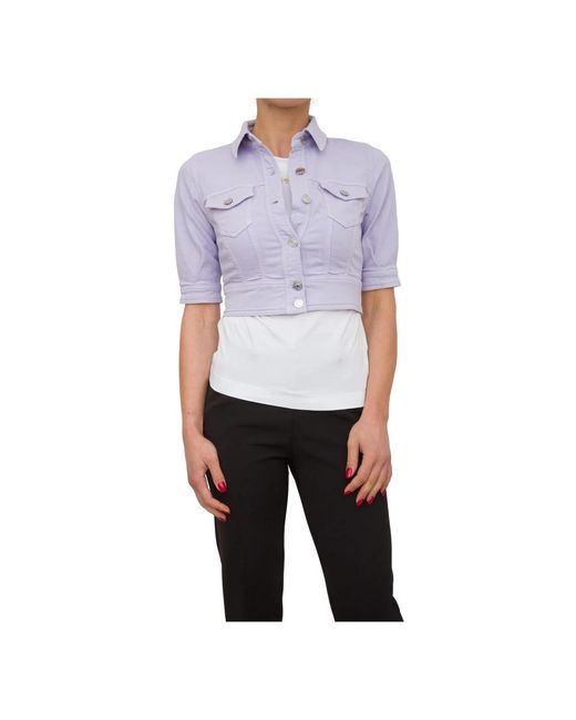 Giacca lilla bull tinto di Nenette in White