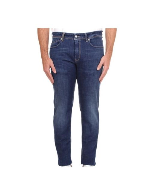 Jeans denim blu di Re-hash in Blue da Uomo