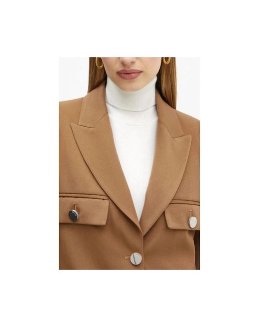 Liu Jo Single-Breasted Blazer in het Brown