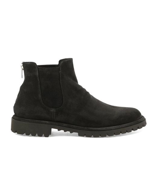 Officine Creative Black Chelsea Boots for men