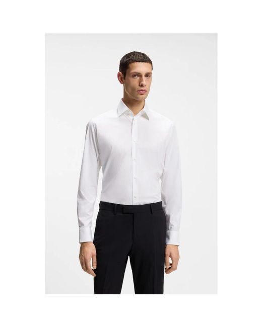 Boss White Formal Shirts for men