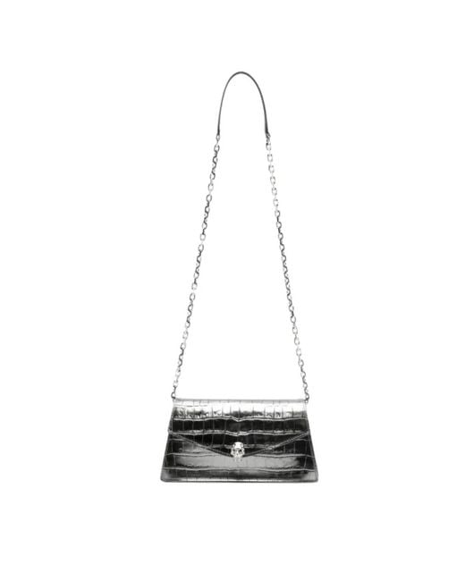McQueen Black Shoulder Bags