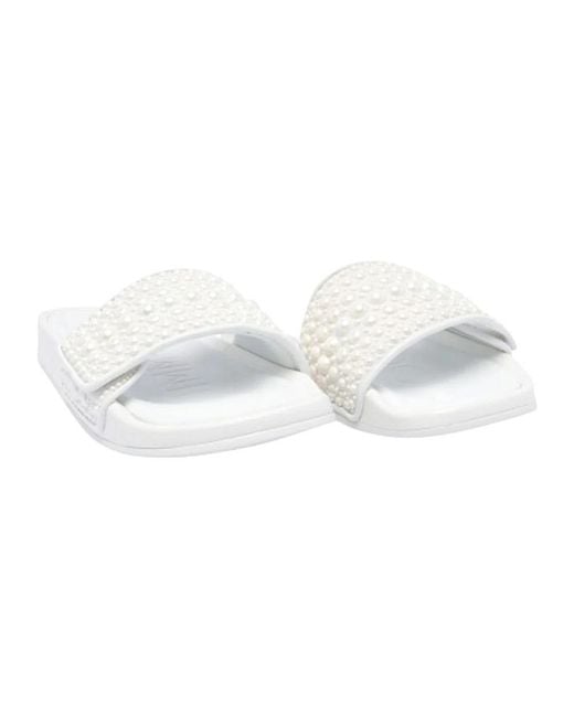 Jimmy Choo White Sliders