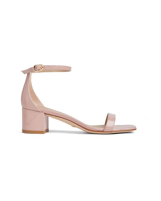 Stuart Weitzman Pink Flat Sandals