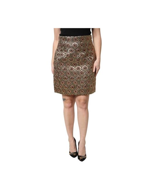 Dolce & Gabbana Natural Short Skirts