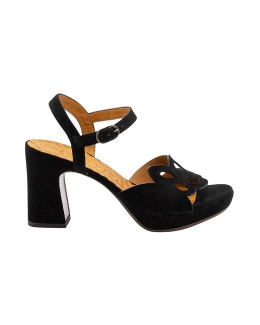 Chie Mihara Black High Heel Sandals