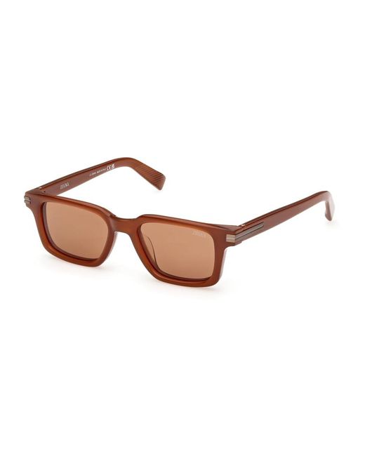 Zegna Brown Sunglasses for men