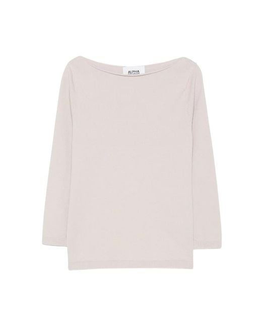 Long Sleeve Tops Alpha Studio de color Pink