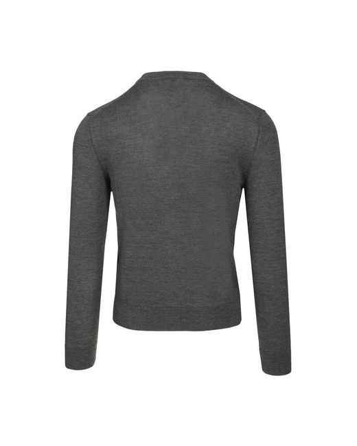 Etro Pullover Aus Wolle Und Seide in Gray für Herren