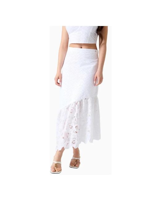 Guess White Midi Skirts