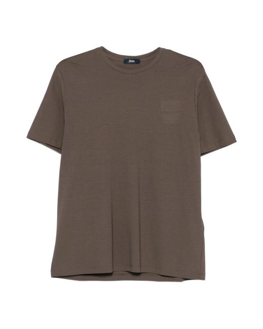 Herno Brown T-Shirts for men