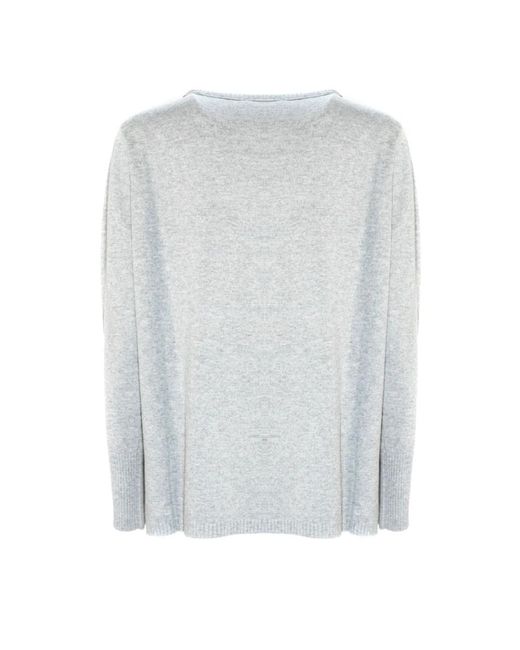 Kangra Round-Neck Knitwear in het Gray